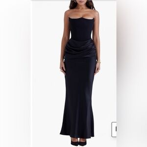 Persephone Strapless Satin Corset Cocktail Dress